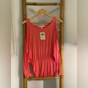 Boston proper coral top